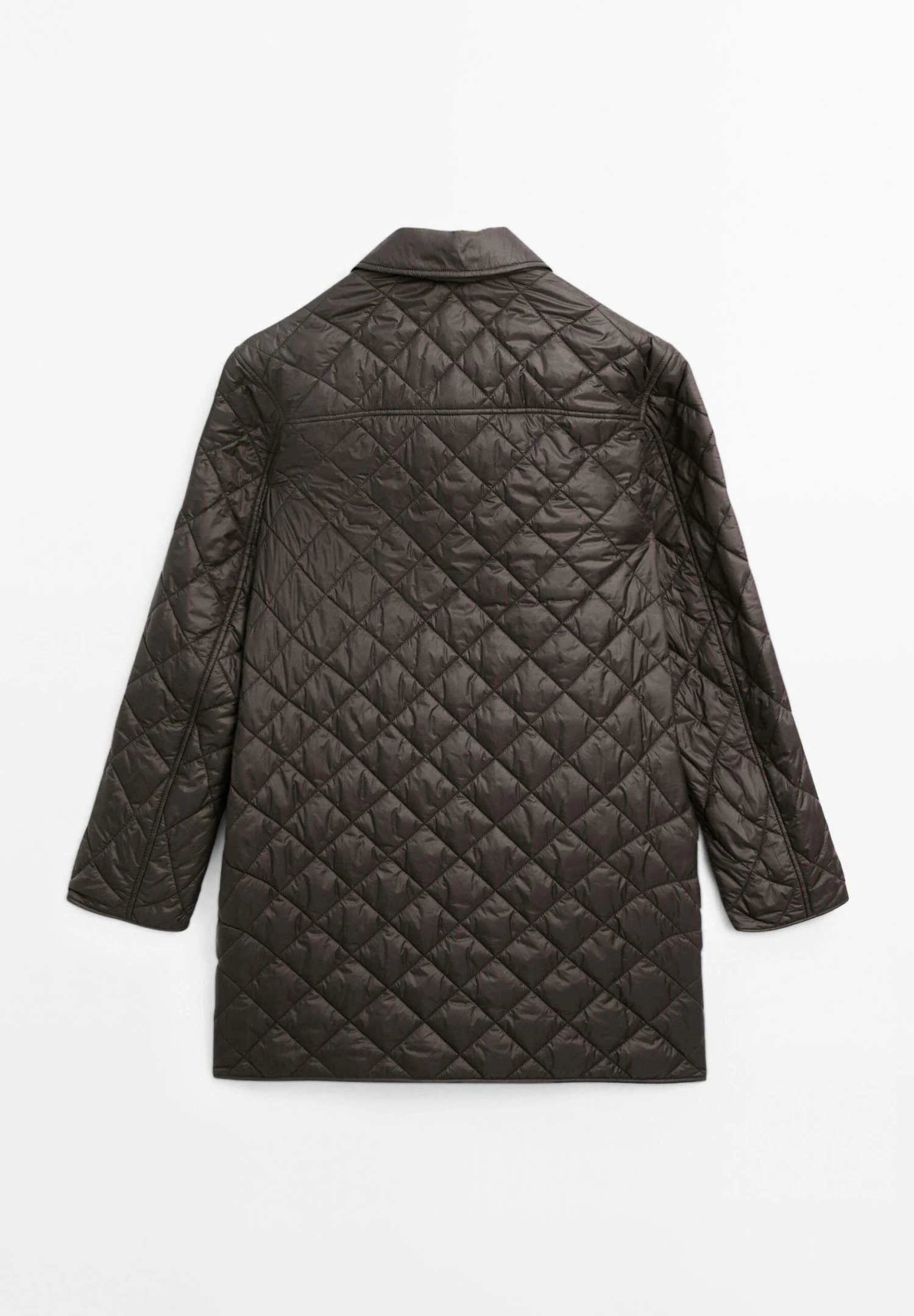 Massimo Dutti LONG LIGHTWEIGHT - Winter Coat - Dark Brown 9 Massimo Dutti LONG LIGHTWEIGHT - Winter Coat - Dark Brown - Image 7