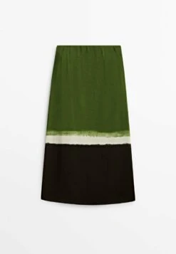 Massimo Dutti Kirt With Tie-Dye Hem - A-Line Skirt -Massimo Dutti Shop b9a5c156a3f2452fbe3b7e2601736dcd