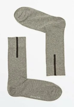 Massimo Dutti Long With Contrast Stripe - Socks - Light Grey -Massimo Dutti Shop b9aaabe467244b1989f25fafac2de78d