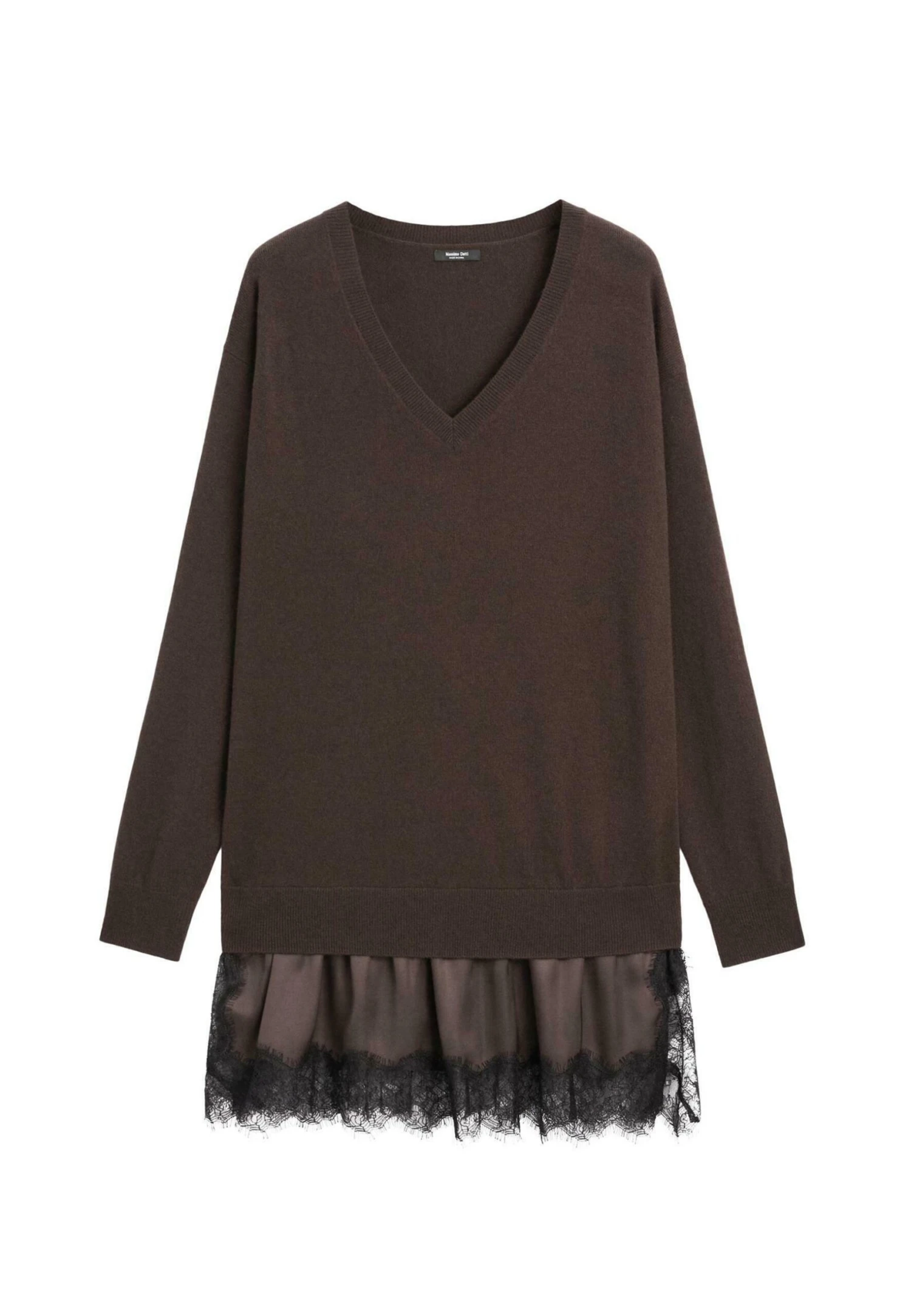 Massimo Dutti WITH CONTRAST - Jumper Dress - Dark Brown 7 Massimo Dutti WITH CONTRAST - Jumper Dress - Dark Brown - Image 5