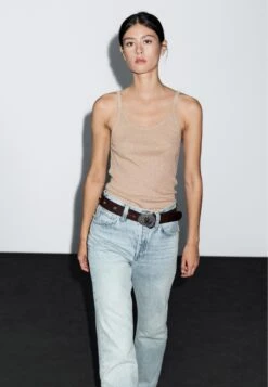 Massimo Dutti STRAPPY - Top - Sand -Massimo Dutti Shop b9b220d6beff4b6b92dd8755c28fa295