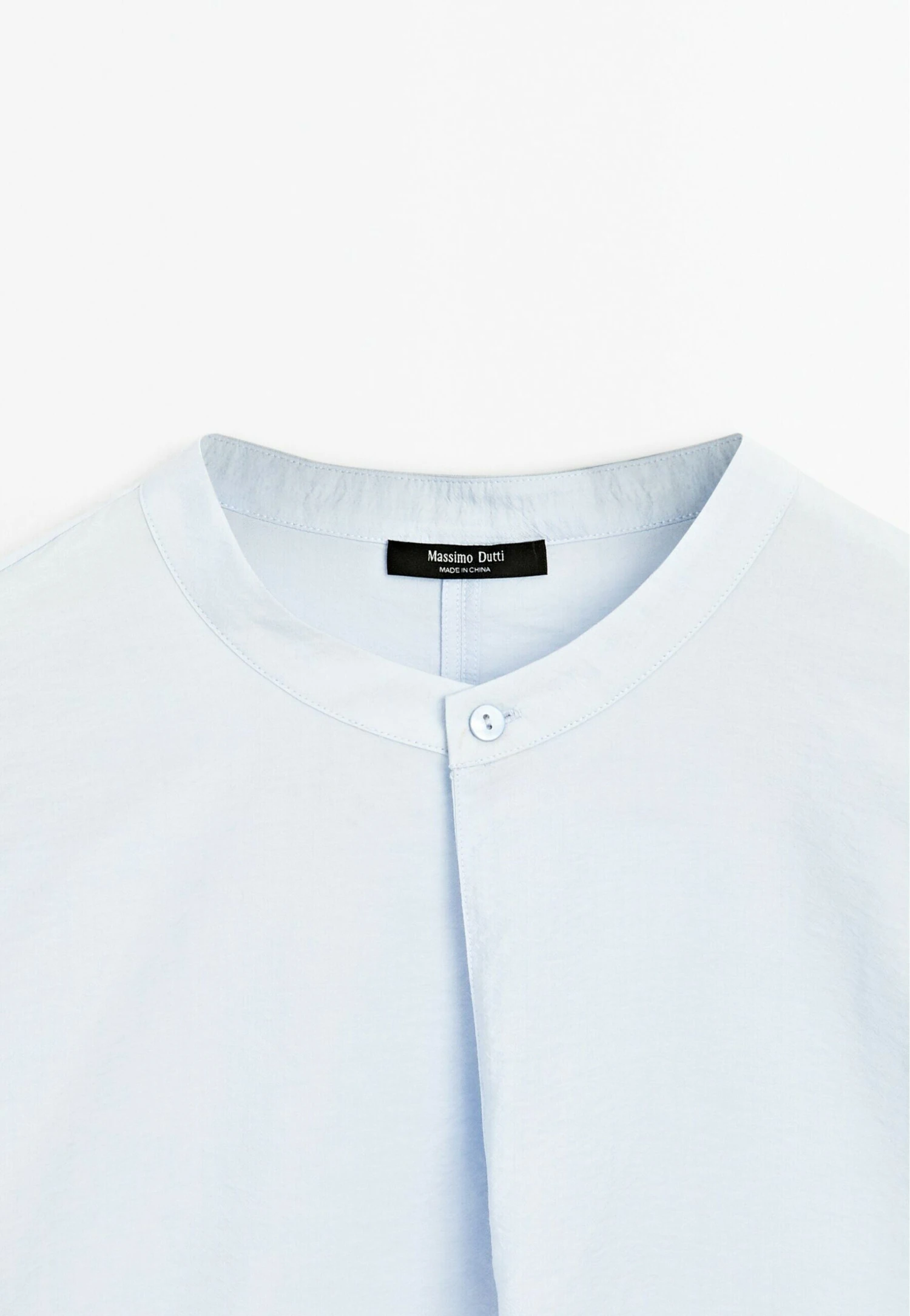 Massimo Dutti LONG SLEEVE GARMENT WITH COLLAR DETAIL - Blouse - Light Blue 10 Massimo Dutti LONG SLEEVE GARMENT WITH COLLAR DETAIL - Blouse - Light Blue - Image 8