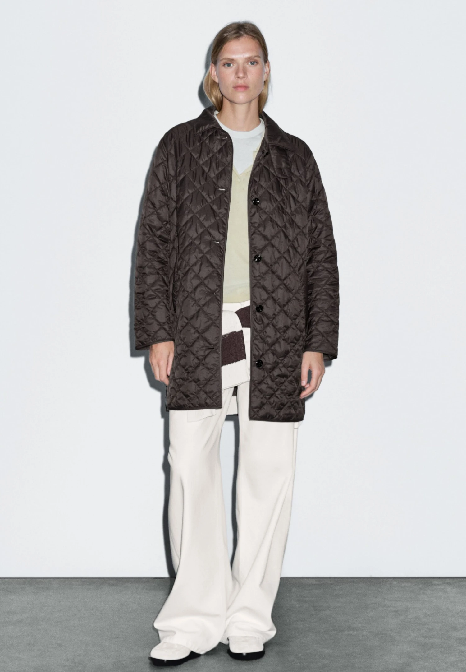 Massimo Dutti LONG LIGHTWEIGHT - Winter Coat - Dark Brown 4 Massimo Dutti LONG LIGHTWEIGHT - Winter Coat - Dark Brown - Image 2