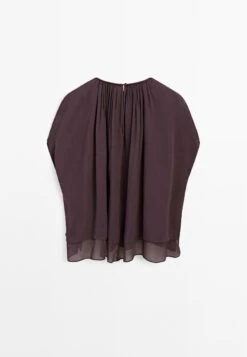 Massimo Dutti SHORT DOUBLE-LAYER CAPE - Blouse - Mottled Lilac 16 Massimo Dutti SHORT DOUBLE-LAYER CAPE - Blouse - Mottled Lilac -Massimo Dutti Shop ba37727a3f9a4a27b37209e1f8d3e041