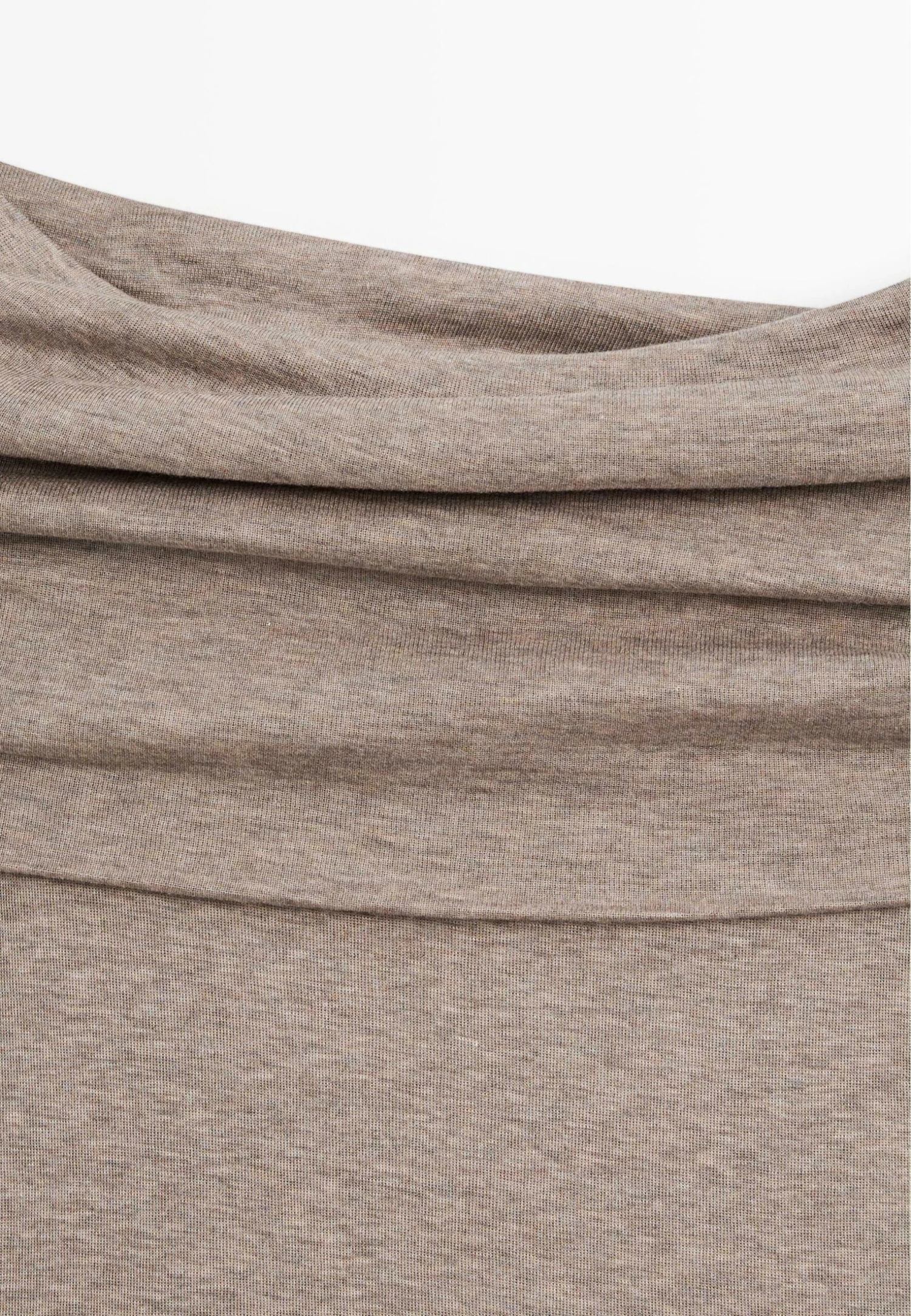 Massimo Dutti LONG SLEEVE STRAPLESS - Long Sleeved Top - Light Brown 11 Massimo Dutti LONG SLEEVE STRAPLESS - Long Sleeved Top - Light Brown - Image 9