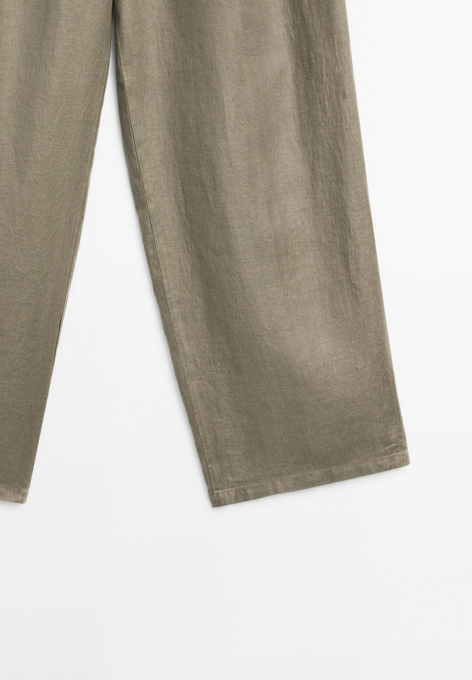 Massimo Dutti WIDE-LEG MID-RISE - Trousers - GREY 9 Massimo Dutti WIDE-LEG MID-RISE - Trousers - GREY - Image 7