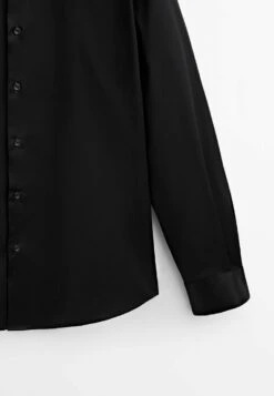 Massimo Dutti Stretch Slim-Fit - Formal Shirt - Black -Massimo Dutti Shop ba9674f9887b4496a34d06230adea044