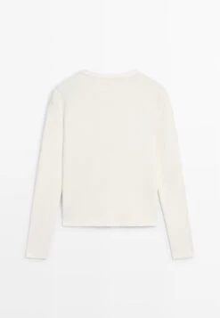 Massimo Dutti MELANGE - Long Sleeved Top - Beige -Massimo Dutti Shop ba9a74c6fa3b457b953e8dd9071bab06