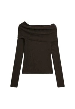 Massimo Dutti DRAPED BOAT NECK - Jumper - Brown -Massimo Dutti Shop baa5f88bc06a4a59a2801fc3db96475a