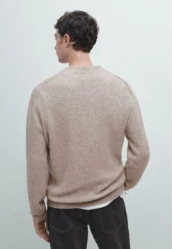Massimo Dutti BLEND CREW NECK - Jumper - Beige -Massimo Dutti Shop baa6e1231ee449aa8ea16c1ae3a604a8