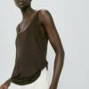 Massimo Dutti Strappy- Top - Mottled Brown -Massimo Dutti Shop bae0c1ba306b4518a02331a9752fb035
