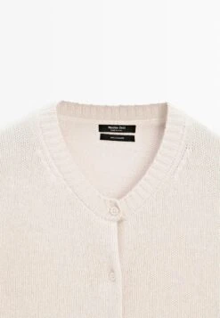 Massimo Dutti KNITTED CREW NECK - Cardigan - Beige -Massimo Dutti Shop bb06fa71b18f41fba9ed3c69e72949b2