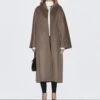 Massimo Dutti LONG - Classic Coat - Brown -Massimo Dutti Shop bb1a5d014e5c4612834c5e67a50a1a75