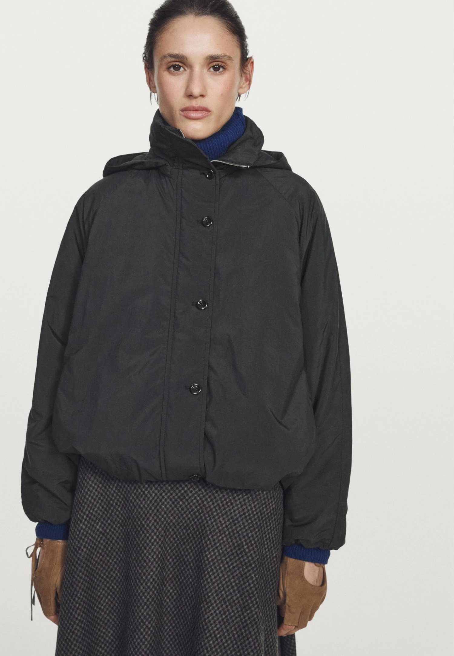 Massimo Dutti WATER-REPELLENT PADDED WITH HIGH NECK - Parka - Black 4 Massimo Dutti WATER-REPELLENT PADDED WITH HIGH NECK - Parka - Black - Image 2