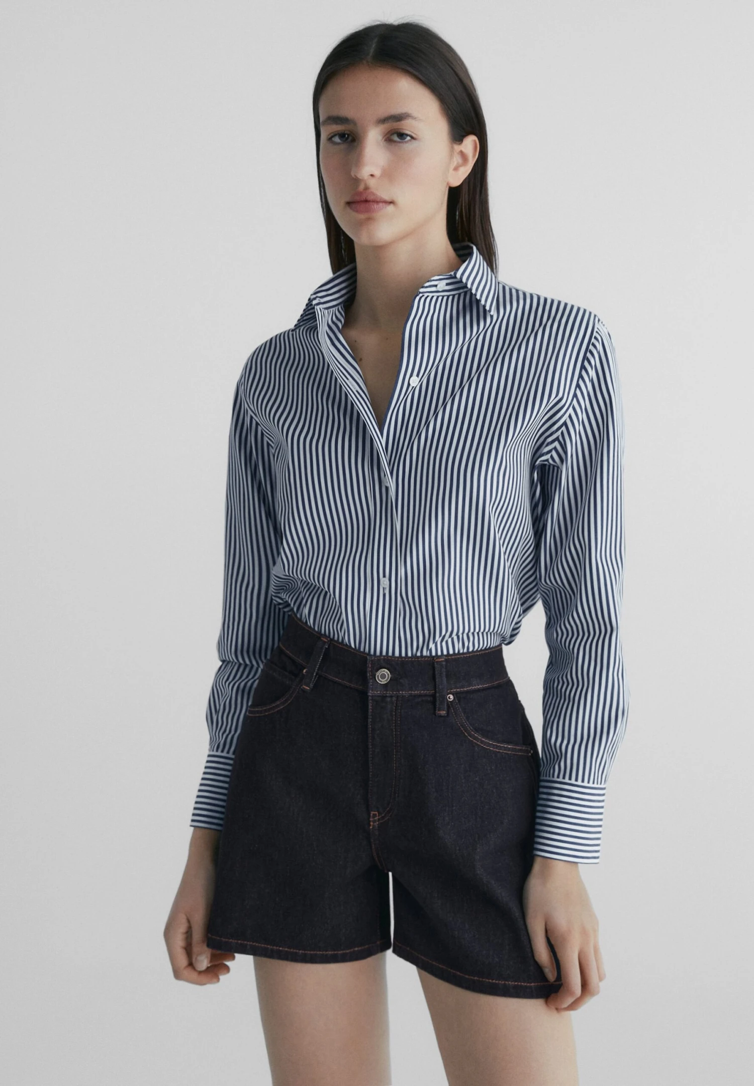 Massimo Dutti High Waist - Denim Shorts 3 Massimo Dutti High Waist - Denim Shorts