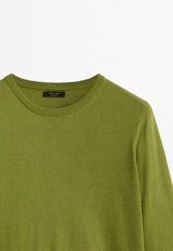 Massimo Dutti Crew Neck Blend - Sweatshirt - Green -Massimo Dutti Shop bb3ad3ee827c4513bc019bc1a8fc210c