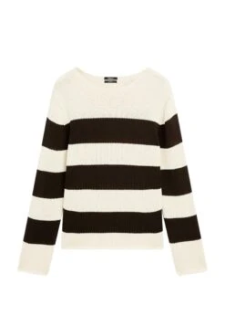 Massimo Dutti STRIPED LONG SLEEVE - Jumper - Beige -Massimo Dutti Shop bb3da973bd2d466aaeb3679ae558cea3