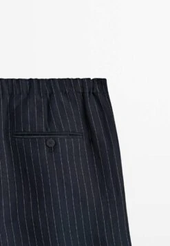 Massimo Dutti Striped With Elasticated Waistband And Darts- Trousers - Dark Blue 10 Massimo Dutti Striped With Elasticated Waistband And Darts- Trousers - Dark Blue -Massimo Dutti Shop bb56157a0bea42f28441b6c02cb1eca2