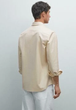 Massimo Dutti STRETCH COMFORT LONG SLEEVE - Shirt - BEIGE -Massimo Dutti Shop bb89cb89dac84ad5a0d81c2029e4bd2e