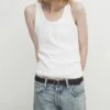 Massimo Dutti SleevelessBlend - Top - White 2 Massimo Dutti SleevelessBlend - Top - White -Massimo Dutti Shop bb8fab49f5654787aa1f74b1801ff2dd