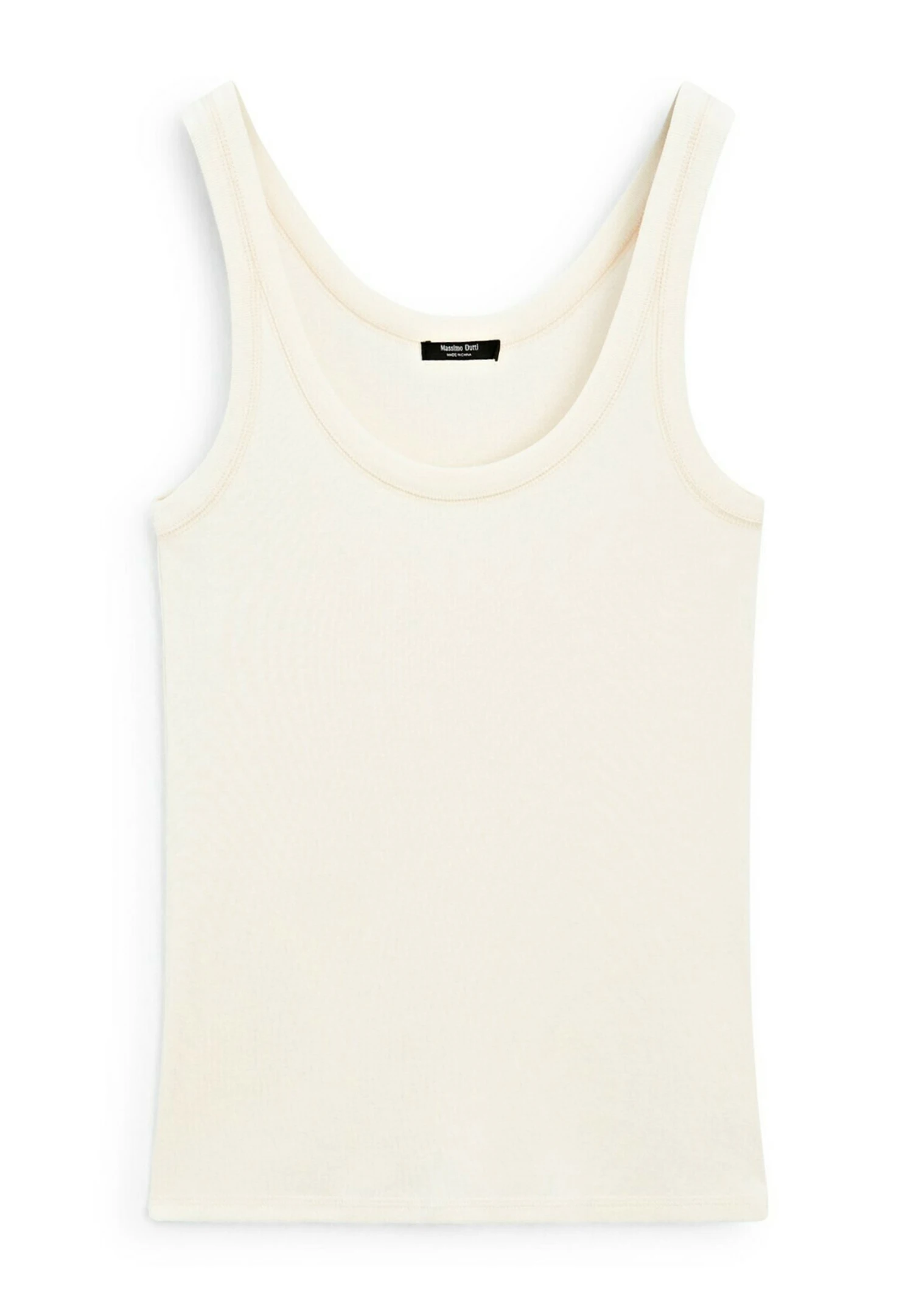 Massimo Dutti STRAPPY ROUND NECK - Top - Beige 7 Massimo Dutti STRAPPY ROUND NECK - Top - Beige - Image 5