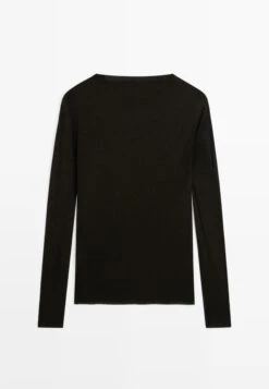 Massimo Dutti REGULAR FIT LONG SLEEVE - Long Sleeved Top - Orange -Massimo Dutti Shop bbf503dad23f4507b057a66ec8e2b654