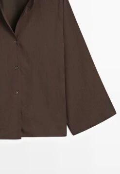 Massimo Dutti Button-down Blouse - Dark Brown 20 Massimo Dutti Button-down Blouse - Dark Brown -Massimo Dutti Shop bc4cda0da64b43b5ac9b126cbd338923