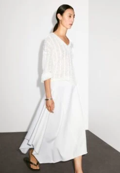 Massimo Dutti ASYMMETRIC MIDI - A-line Skirt - White -Massimo Dutti Shop bc77a0f737af4fee8e9f63631f9e9e1b