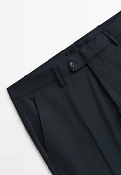Massimo Dutti Plain Blend - Trousers - Dark Blue -Massimo Dutti Shop bc7a290e5255464b8538d4118426380b