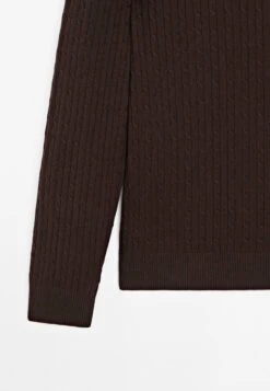 Massimo Dutti CABLE-KNIT CREW NECK - Jumper - Bordeaux -Massimo Dutti Shop bc817e4edc394acb968b6e983d9db5d8