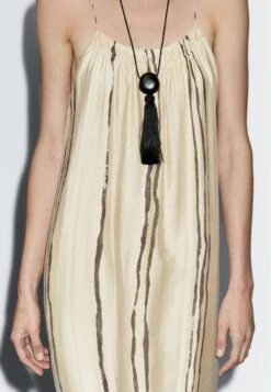 Massimo Dutti FLOWING STRIPE PRINT MIDI - Maxi Dress - Mottled Beige -Massimo Dutti Shop bc942420e2934d2aa520b40ac9c7cdf1