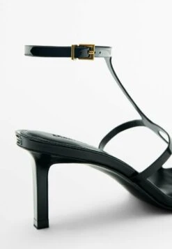 Massimo Dutti Finish Strappy - Sandals - Black -Massimo Dutti Shop bcdcf75f47da4172bd340eea9d411dc2