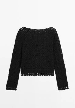 Massimo Dutti LONG FLARED SLEEVES - Jumper - Black 16 Massimo Dutti LONG FLARED SLEEVES - Jumper - Black -Massimo Dutti Shop bcf824ab117744c5b8106d5babf1c0ba