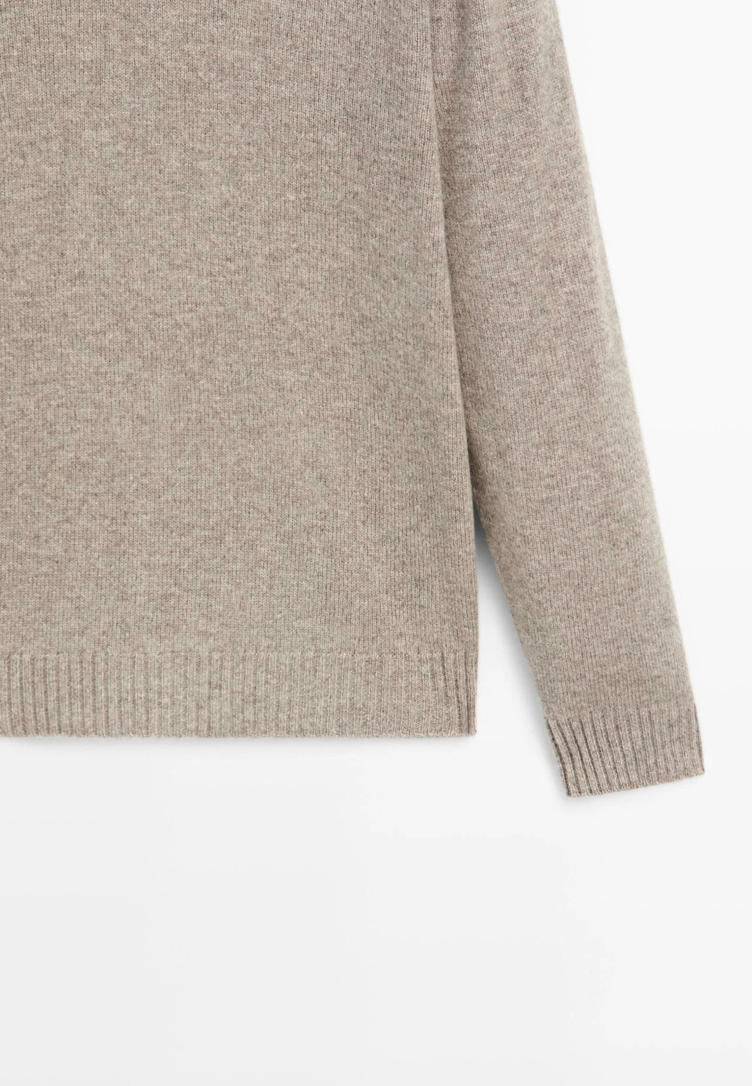 Massimo Dutti V-NECK - Long Sleeved Top - Beige 10 Massimo Dutti V-NECK - Long Sleeved Top - Beige - Image 8