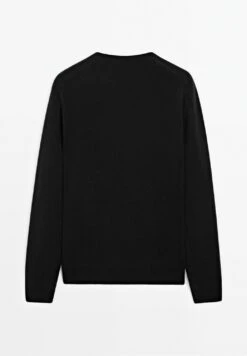 Massimo Dutti CASHMERE CREW NECK WITH LONG SLEEVES - Jumper - Black -Massimo Dutti Shop bd40d5340d3a404f80d39634ae69b00b