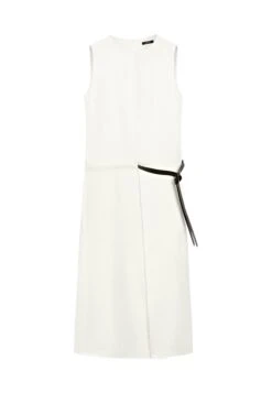 Massimo Dutti MIDI WITH BELT DETAIL - Day Dress - White -Massimo Dutti Shop bd8ebd8ea420448b91d8eb02eeb41ede