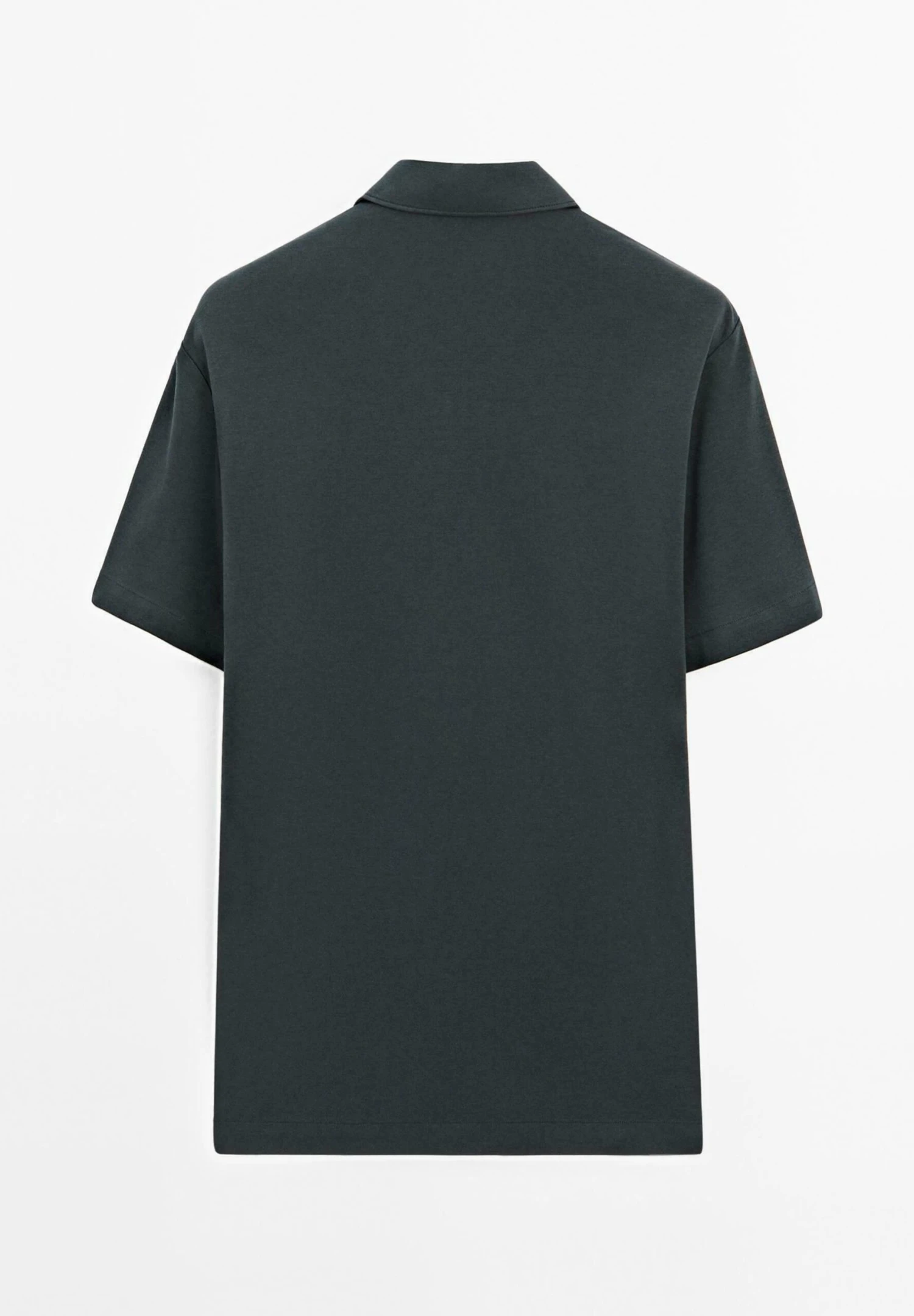 Massimo Dutti SHORT SLEEVE POLO NECK - Polo Shirt - Blue/grey 9 Massimo Dutti SHORT SLEEVE POLO NECK - Polo Shirt - Blue/grey - Image 7