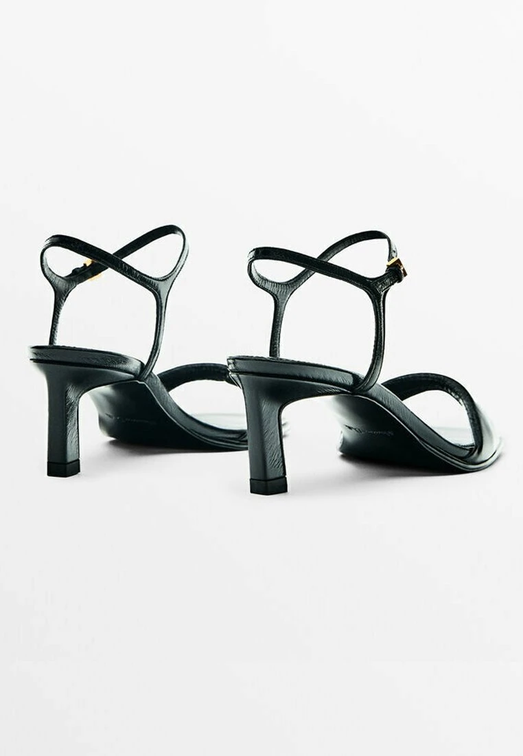Massimo Dutti Mid-Heel - Sandals - Black 5 Massimo Dutti Mid-Heel - Sandals - Black - Image 3