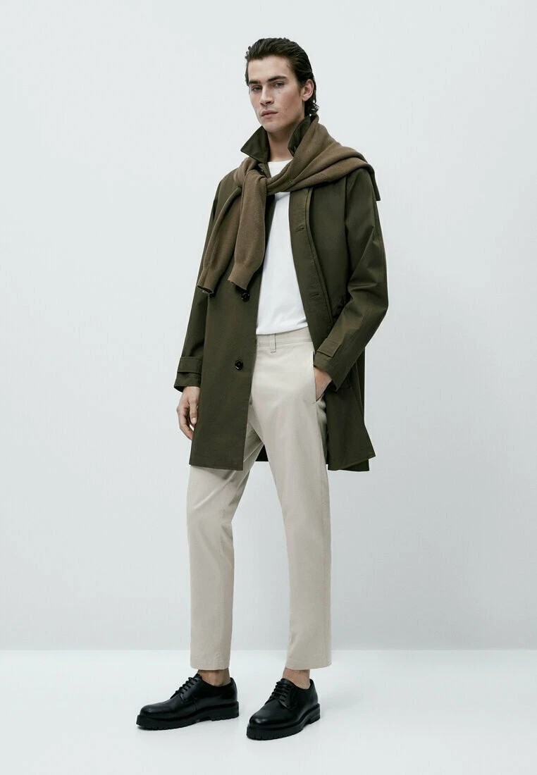 Massimo Dutti Tapered Fit Blend - Chinos - Light Grey 4 Massimo Dutti Tapered Fit Blend - Chinos - Light Grey - Image 2