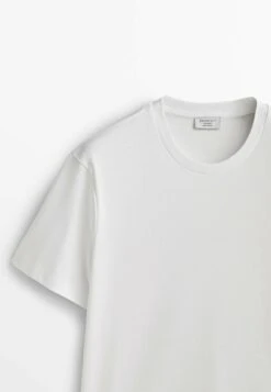 Massimo Dutti Studio -Short Sleeve - Basic T-Shirt - White -Massimo Dutti Shop bdcdc45606f14500baa54240fe66de8e