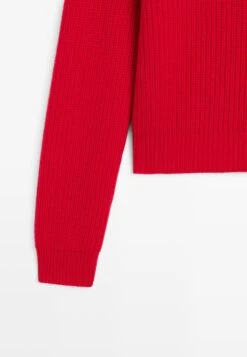 Massimo Dutti HIGH NECK WITH SHOULDER DETAIL - Jumper - Red -Massimo Dutti Shop bde477a9ab7443d4a40f67bb5c1a76cf