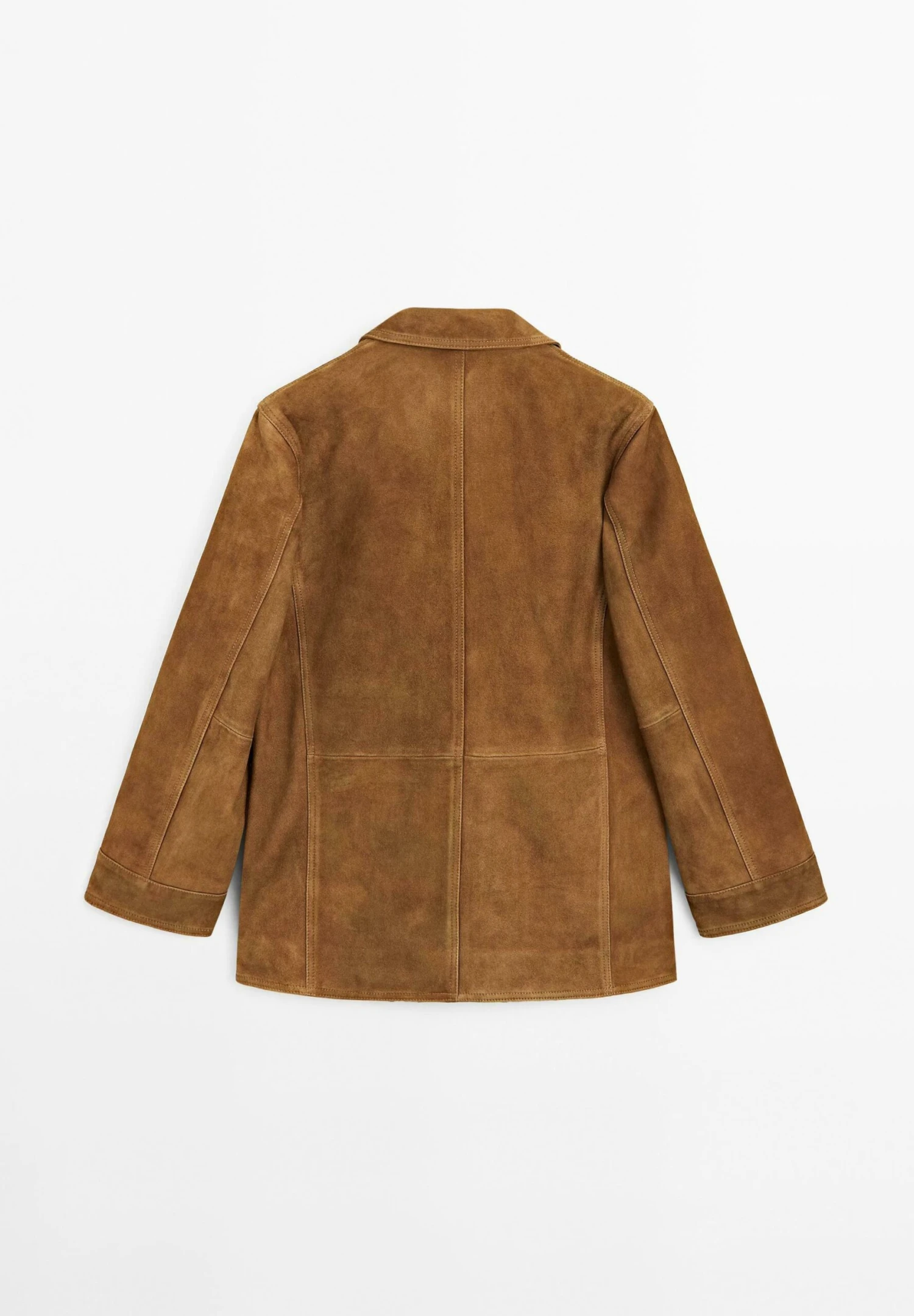 Massimo Dutti SUEDE FINISH WITH PATCH POCKETS - Leather Jacket - Camel 9 Massimo Dutti SUEDE FINISH WITH PATCH POCKETS - Leather Jacket - Camel - Image 7