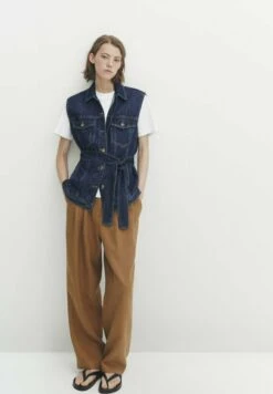 Massimo Dutti Belted- Waistcoat - Dark Blue 12 Massimo Dutti Belted- Waistcoat - Dark Blue -Massimo Dutti Shop be0c4e619b8f401aafbad7a966d640d6