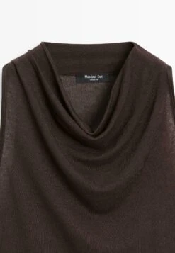 Massimo Dutti SLEEVELESS WITH DRAPED NECKLINE - Top - Mottled Dark Brown 18 Massimo Dutti SLEEVELESS WITH DRAPED NECKLINE - Top - Mottled Dark Brown -Massimo Dutti Shop be0c991e47d0489bbf685f7c05bec8b7