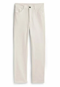 Massimo Dutti Cropped Mid Waist - Trousers - Beige -Massimo Dutti Shop be2a2ce4915e4a6fa84f8a72e4fb58a1