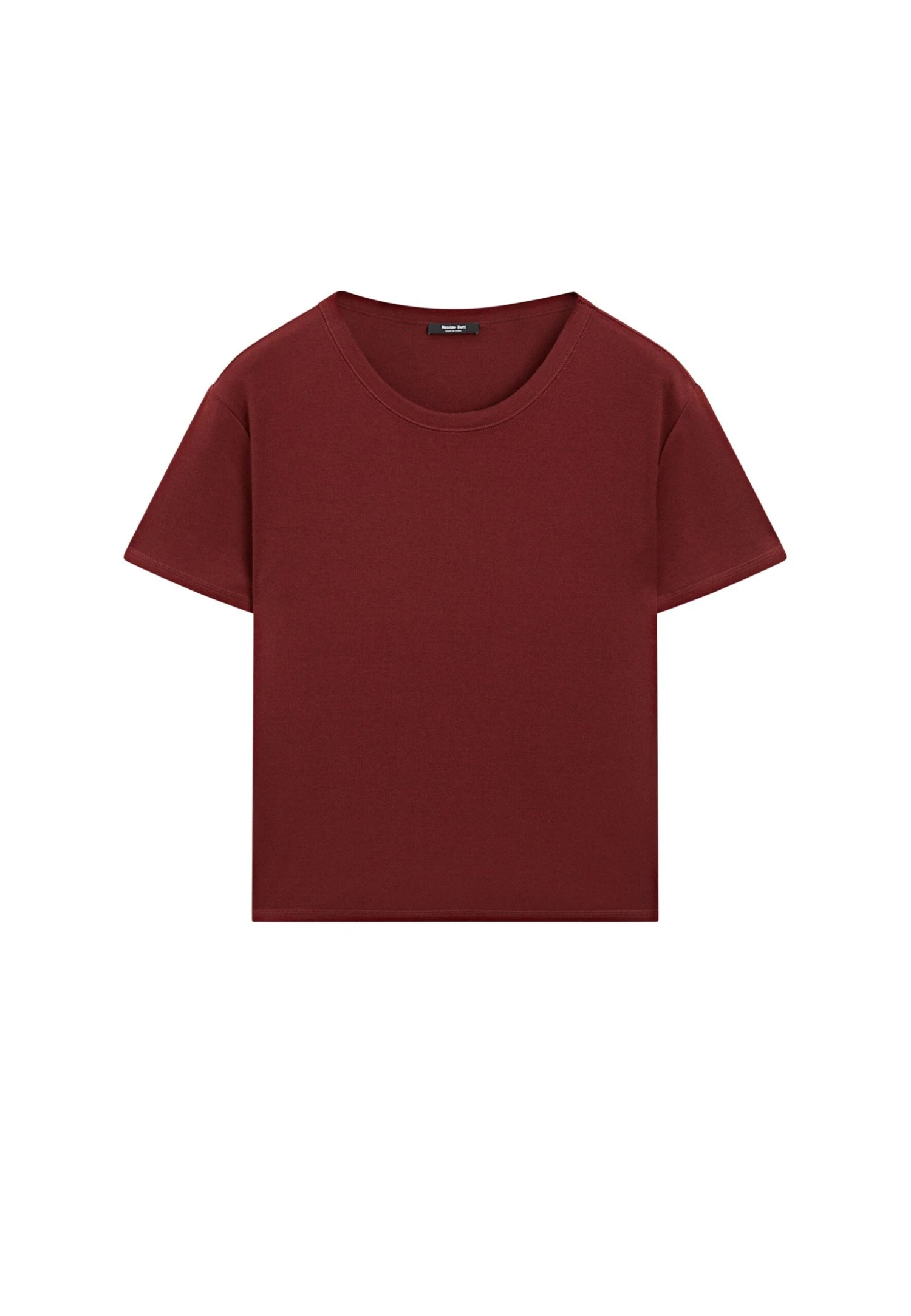 Massimo Dutti REGULAR FIT WITH COLLAR DETAIL - Basic T-shirt - Red 7 Massimo Dutti REGULAR FIT WITH COLLAR DETAIL - Basic T-shirt - Red - Image 5