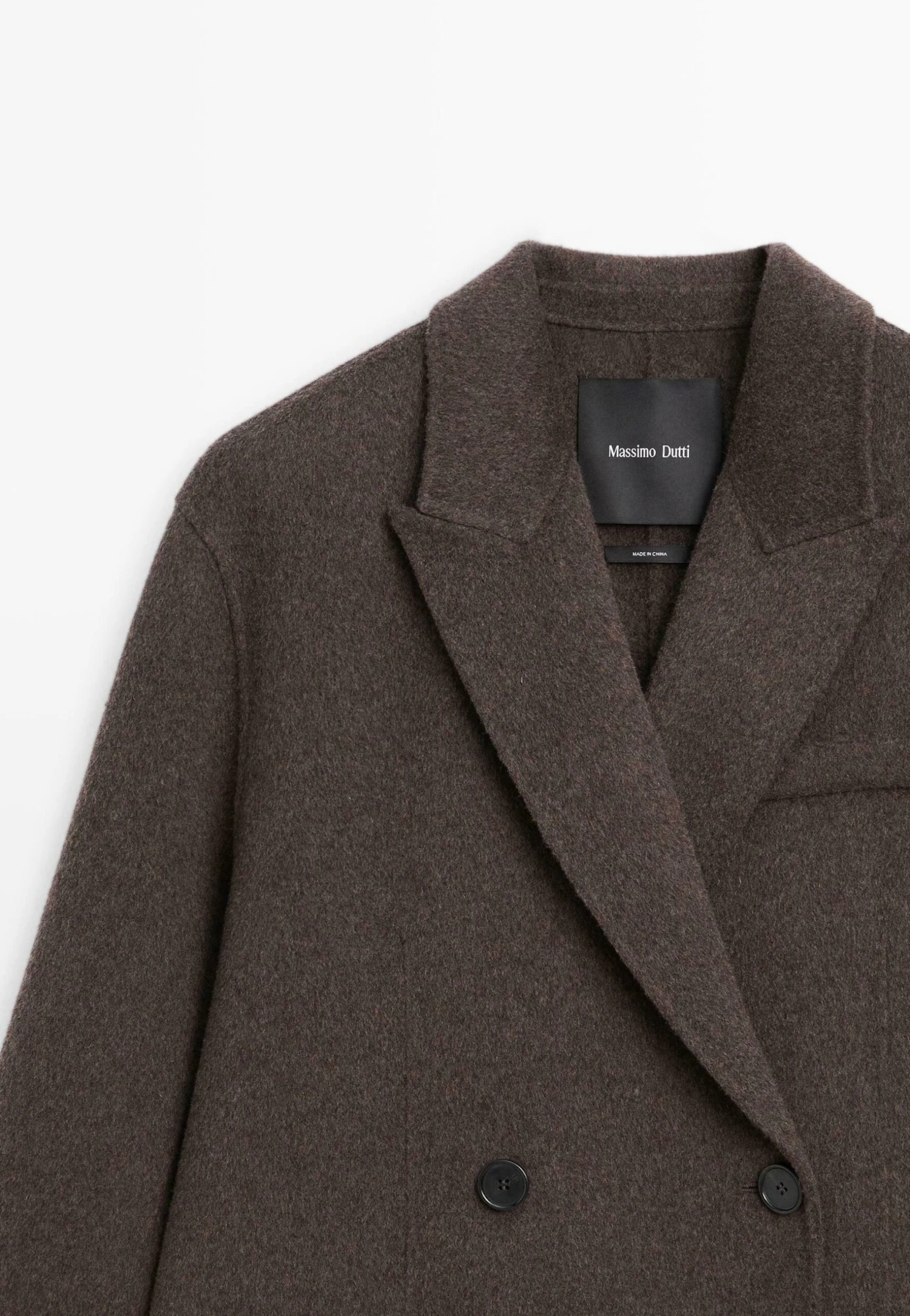 Massimo Dutti LONG - Classic Coat - Dark Brown 11 Massimo Dutti LONG - Classic Coat - Dark Brown - Image 9