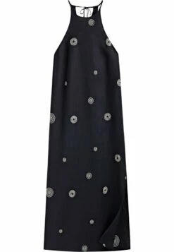 Massimo Dutti Halter With Contrast Embroidery - Day Dress - Black -Massimo Dutti Shop be7d805f0d494df28ae127a4c4c784a7
