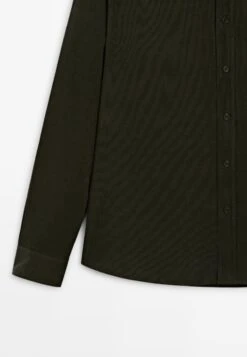 Massimo Dutti REGULAR FIT NEEDLECORD - Shirt - Mottled Dark Green -Massimo Dutti Shop beb296253edb4053ae6910f2457ab2e7
