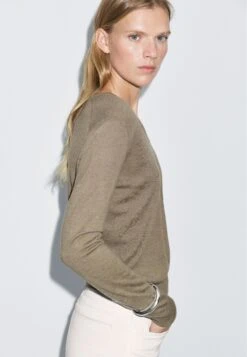 Massimo Dutti LONG SLEEVES WITH V-NECK - Jumper - Green 20 Massimo Dutti LONG SLEEVES WITH V-NECK - Jumper - Green -Massimo Dutti Shop bede9c2fd5e448b5b928df7223a9c027